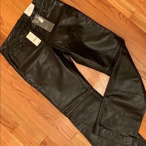 Express real leather stylist pants
